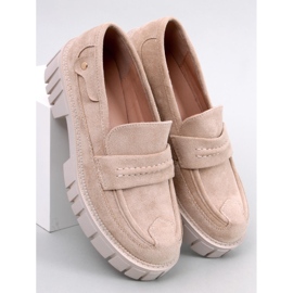 Mocasini cu platforma din Chandra Beige bej 1