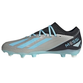 Pantofi de fotbal Adidas X Crazyfast Messi.3 Fg M IE4078 argint nuanțe de gri 1