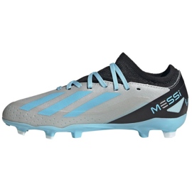 Pantofi de fotbal Adidas X Crazyfast Messi.3 Fg Jr IE4077 gri nuanțe de gri 1
