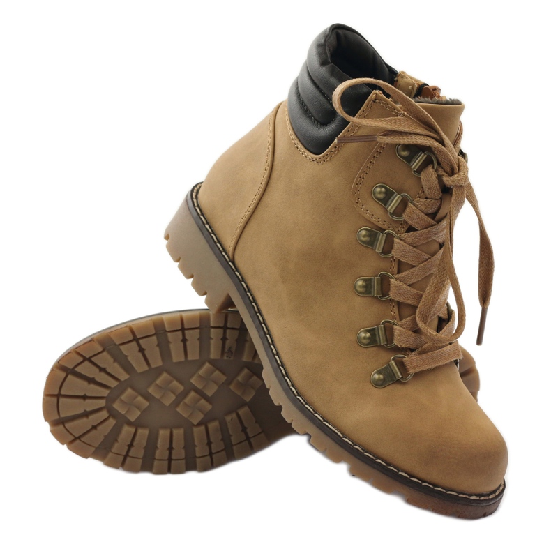 Cizme Sergio Leone Cizme pe glisorul Camel 0022 bej 3