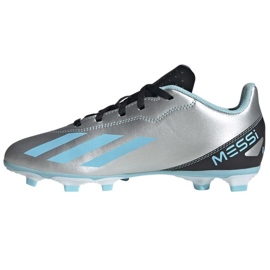 Pantofi de fotbal Adidas X Crazyfast Messi.4 FxG Jr IE4071 gri nuanțe de gri 1 Pantofi de fotbal Adidas X Crazyfast Messi.4 FxG Jr IE4071 gri nuanțe de gri 1