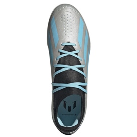 Pantofi de fotbal Adidas X Crazyfast Messi.3 Tf M IE4074 argint 2