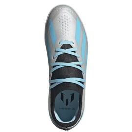 Pantofi de fotbal Adidas X Crazyfast Messi.3 In Jr IE4075 argint 2