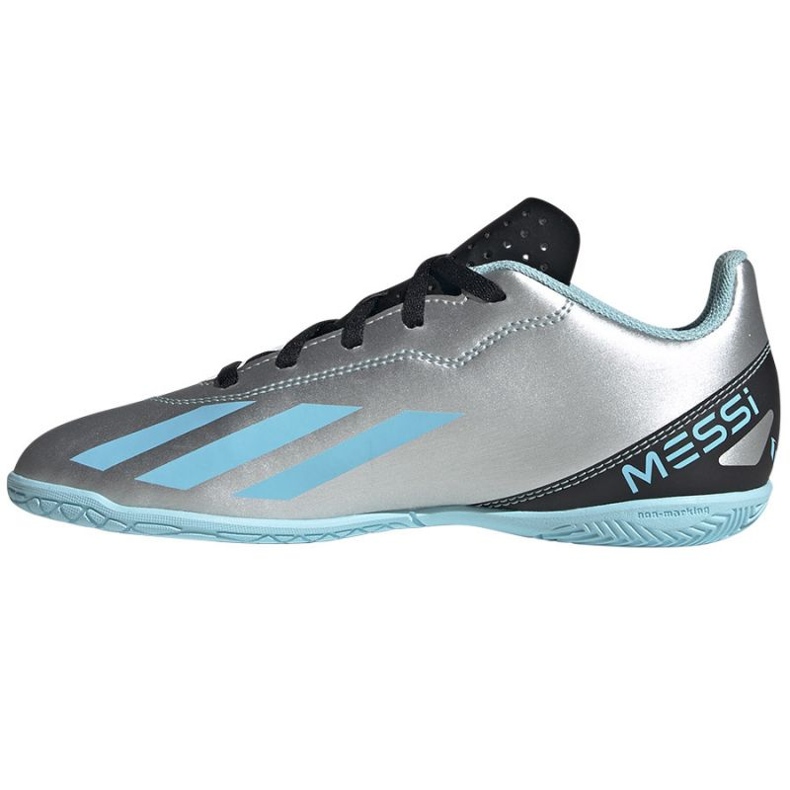 Pantofi de fotbal Adidas X Crazyfast Messi.4 In Jr IE4070 nuanțe de gri 1