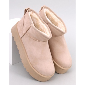 Cizme de zapada cu platforma Solnis Beige bej 1