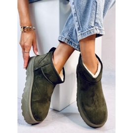 Cizme de zapada cu platforma Solnis Green verde 1