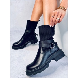 Botine elastice Shaffer negre negru 4