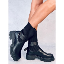 Botine elastice Shaffer negre negru 2