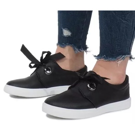 Adidași negri cu arcuri Lou negru 1 Adidași negri cu arcuri Lou negru 1