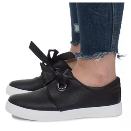 Adidași negri cu arcuri Lou negru 2