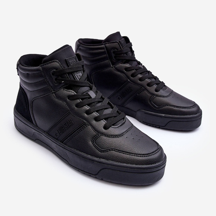 Pantofi sport Big Star pentru bărbați cu spumă cu memorie KK174135 906 Negri negru 1 Pantofi sport Big Star pentru bărbați cu spumă cu memorie KK174135 906 Negri negru 1