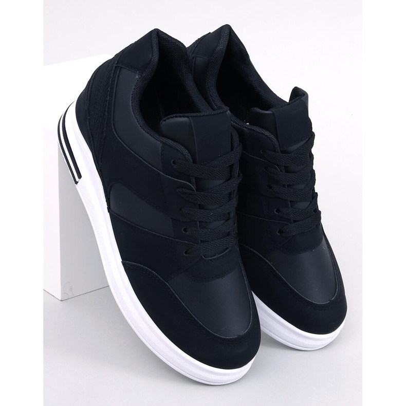 Tenisi Rinno Black cu pană negru 1