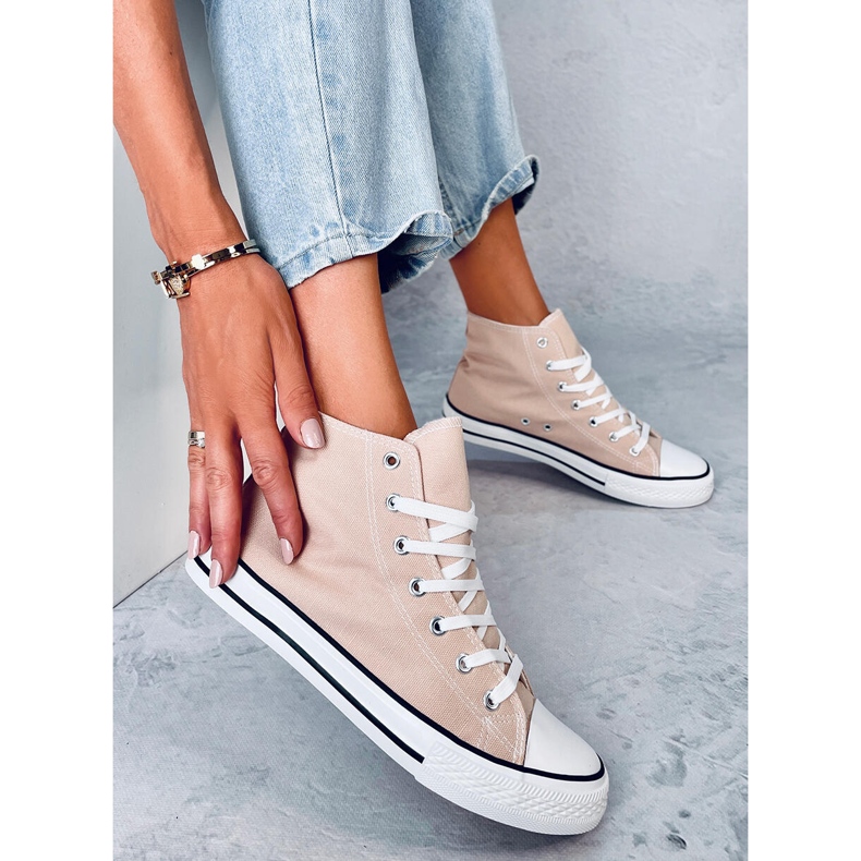 Adidași din pânză Jude Khaki glezna bej 2 Adidași din pânză Jude Khaki glezna bej 2