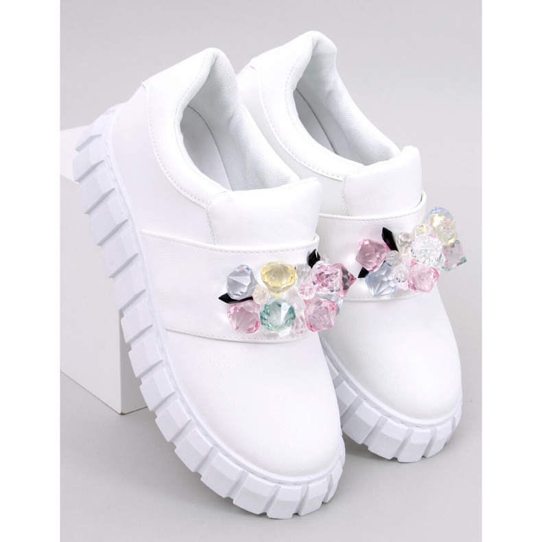 Brogues cu platformă Worth White alb 1