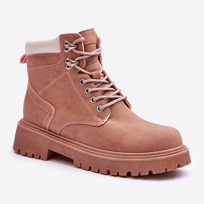 Piele pentru femei Warm Trappers Stalpi roz 1