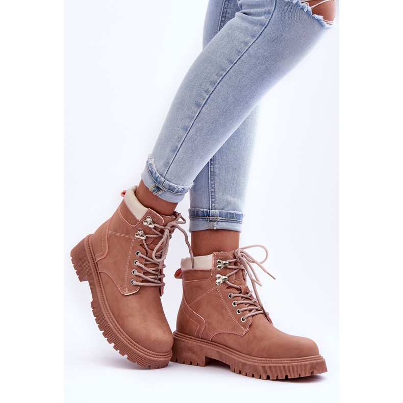 Piele pentru femei Warm Trappers Stalpi roz 2