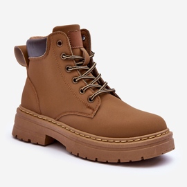 Cizme Trapper damă Warm Beige închis Corbin bej 1