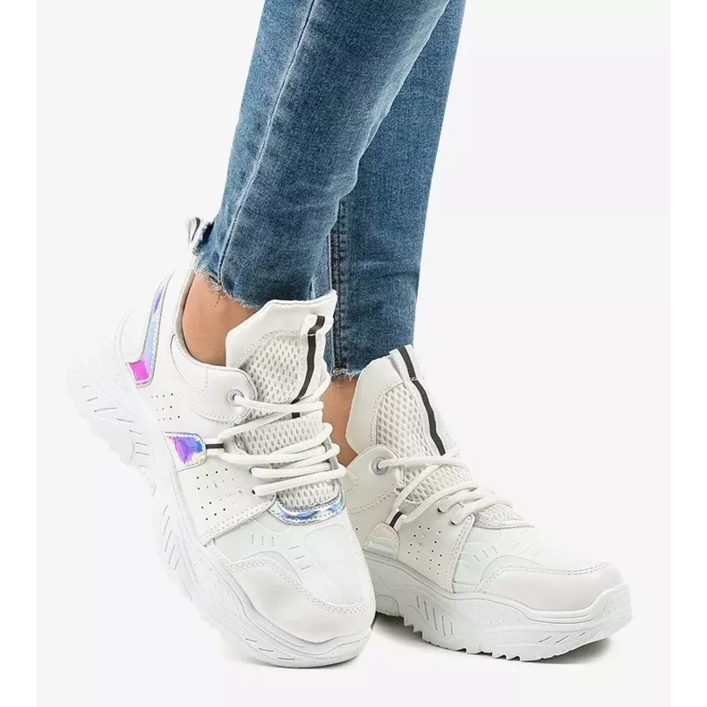 Adidași de sport albi K-505 2