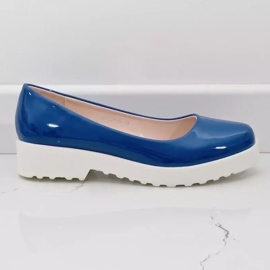 Albastru, pantofi cu alunecare BJ6223-5 2