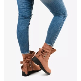 Ghete din piele de căprioară Afforen roz 2 Ghete din piele de căprioară Afforen roz 2