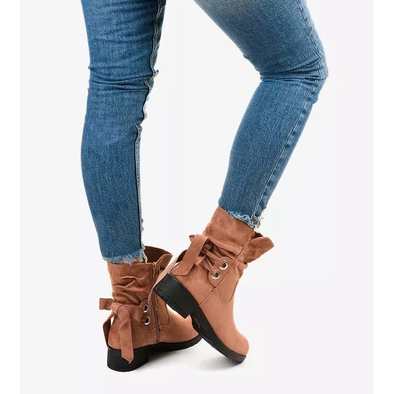 Ghete din piele de căprioară Afforen roz 2 Ghete din piele de căprioară Afforen roz 2