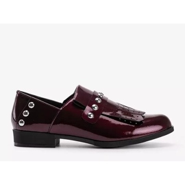 Pantofi alunecați Cassidy maroon pentru femei roșu 1