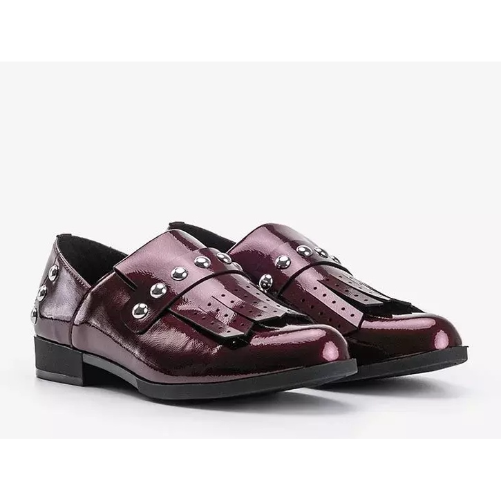 Pantofi alunecați Cassidy maroon pentru femei roșu 2 Pantofi alunecați Cassidy maroon pentru femei roșu 2