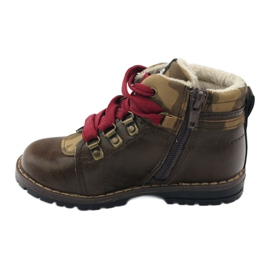 American Club Cizme și botine cu fermoar 16221 maro 2