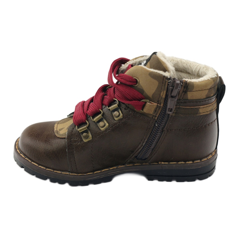 American Club Cizme și botine cu fermoar 16221 maro 2