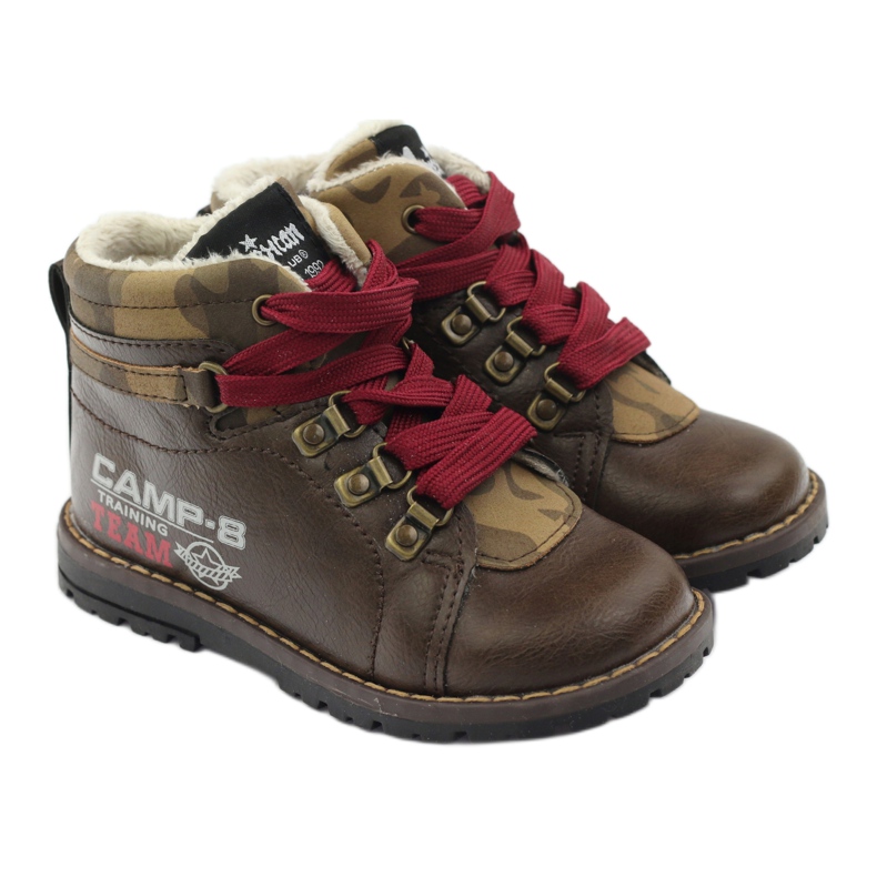 American Club Cizme și botine cu fermoar 16221 maro 4