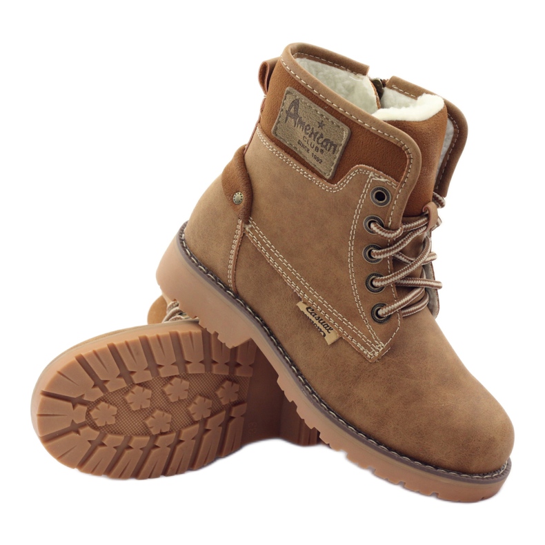 American Club Ghete de iarnă, ghete, papuci, cămilă americană 1904 maro multicolor 3 American Club Ghete de iarnă, ghete, papuci, cămilă americană 1904 maro multicolor 3