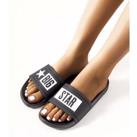 Papuci de damă negri Big Star DD274A266 negru 2