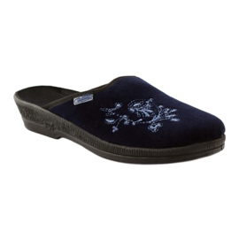 Papuci de broderie pentru femei Befado 219d426 albastru albastru marin 1