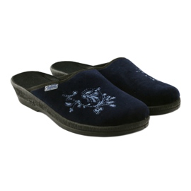 Papuci de broderie pentru femei Befado 219d426 albastru albastru marin 4