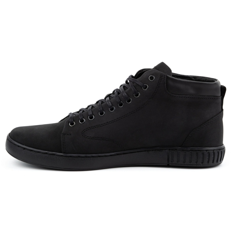 Polbut Pantofi creepers din piele pentru barbati 2108sw negru 1
