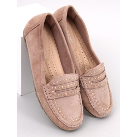Mocasini de dama Deys Khaki bej 1