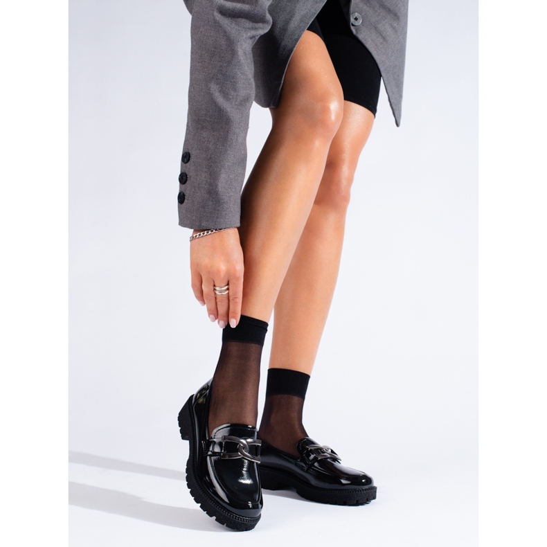 W. Potocki Mocasini de dama lacuiti Potocki negri negru 1 W. Potocki Mocasini de dama lacuiti Potocki negri negru 1