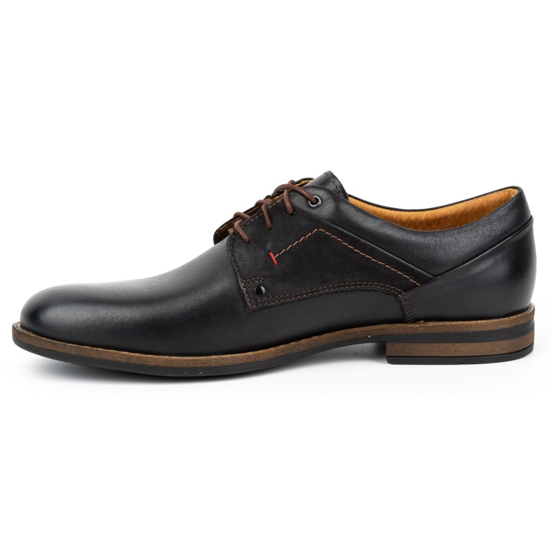 Kampol Pantofi barbati casual eleganti piele 333KAM negru 1