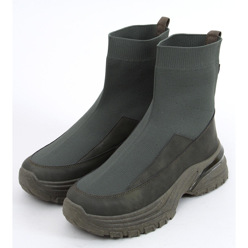 Pantofi sport cu șosete Goko Green verde 1 Pantofi sport cu șosete Goko Green verde 1