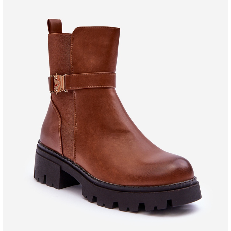 FB2 Cizme Jodhpur de damă maro Elspetia 1