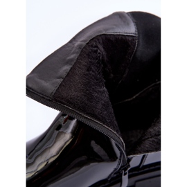 FB2 Cizme Jodhpur dama lacuite Negre Elspetia negru 2