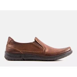 BM Pantofi slip-on maro pentru bărbați de la Lazar 1 BM Pantofi slip-on maro pentru bărbați de la Lazar 1