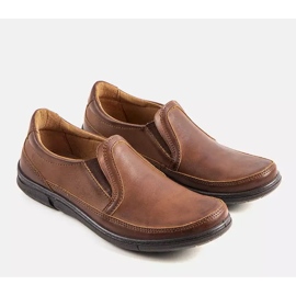 BM Pantofi slip-on maro pentru bărbați de la Lazar 2 BM Pantofi slip-on maro pentru bărbați de la Lazar 2