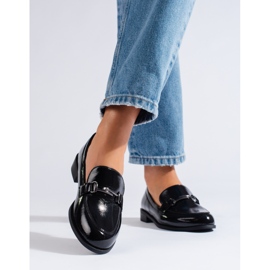 Pantofi dama eleganti lacuiti Shelovet negri negru 1