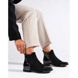 Cizme plate Shelovet negre de damă negru 1