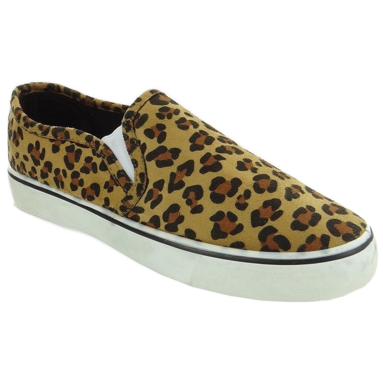 Pantofi slip-on C02 leopard maro 1