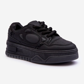 PG1 Pantofi de damă cu platformă Black Finos negru 1