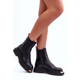 PG1 Cizme chelsea de damă negre Nialee negru 2
