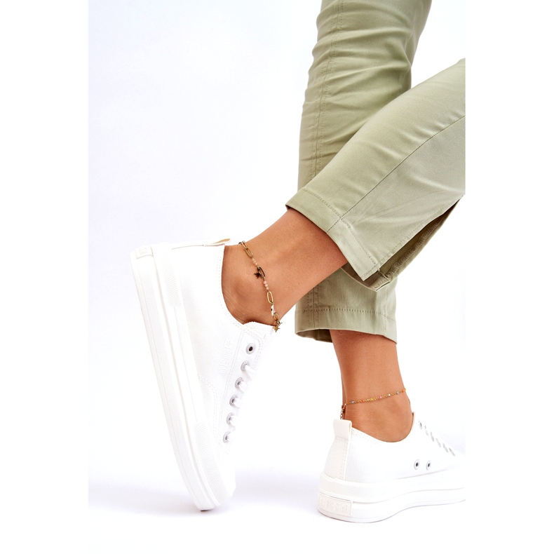 Pantofi sport cu șireturi Big Star Low LL274968 Alb 3