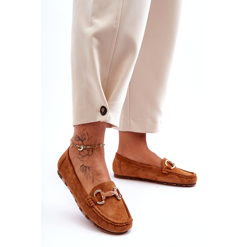 Super Mode Mocasini De Dama De piele intoarsa Cu Decorat Maro Dionira 4 Super Mode Mocasini De Dama De piele intoarsa Cu Decorat Maro Dionira 4